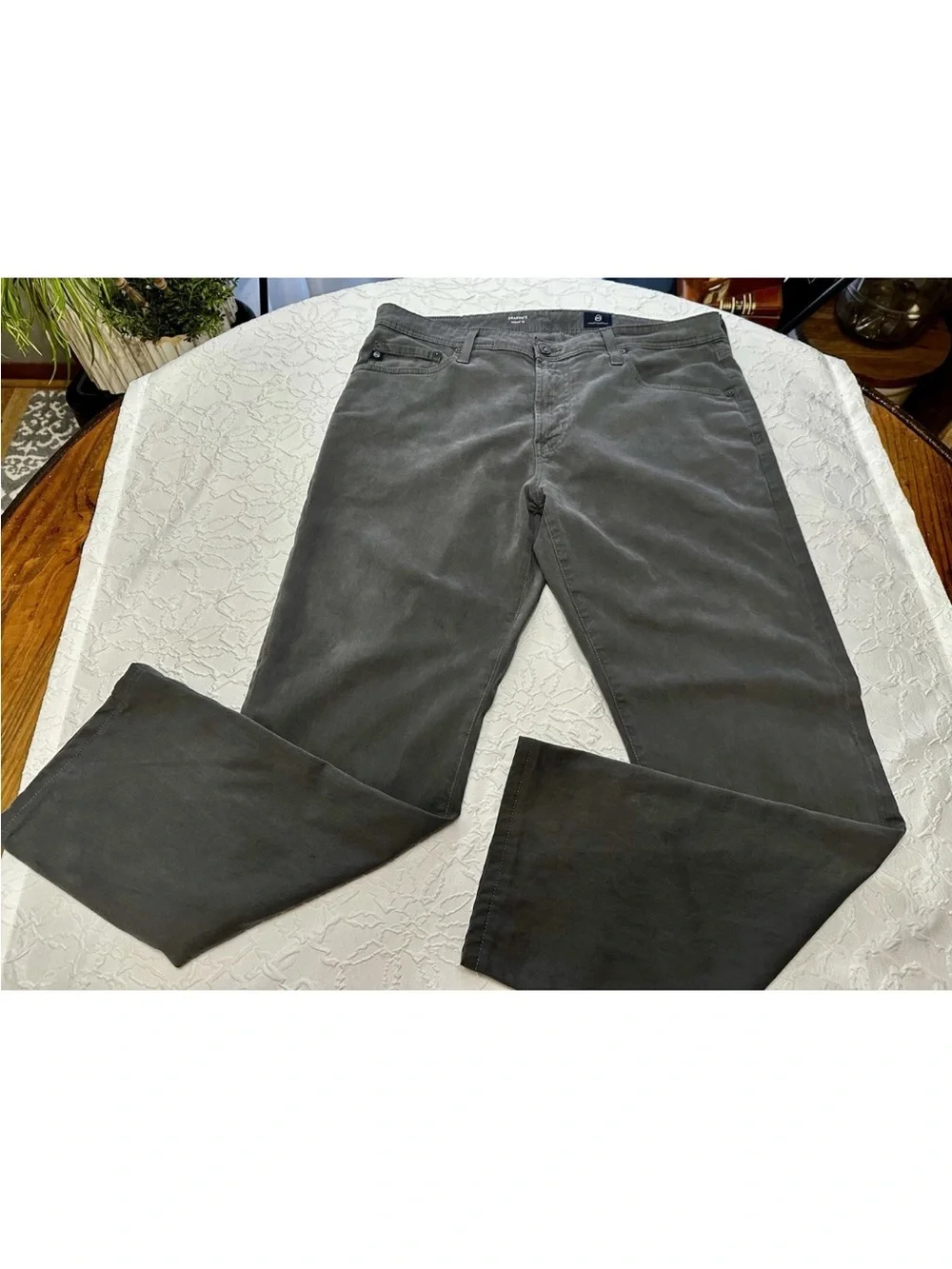 Adriano Goldschmied Men’s 36x34 (Inseam Is 30) Gray Graduate Tailored Leg Pants